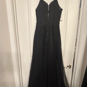 Elegant Black Lace Gown